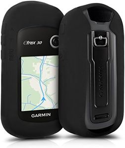 kwmobile Case Compatible with Garmin eTrex 10/20/30/201x/209x/309x - GPS Handset Navigation System Soft Silicone Skin Protective Cover - Black