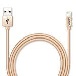 ADATA MFi Certified Aluminum Lightning Cable for iPhone, ipad, Gold (AMFIAL-100CM-CGD)