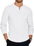 COOFANDY Henley Shirts Long Sleeve 