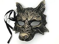MasqStudio Gold Black Wolf Mask Ani