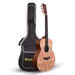 Kadence A06-36L-EQ Acoustica 36" Electro Acoustic Guitar | Dreadnought | Left Handed Travel Friendly | Ash Wood | Built-in Pickup + 2 Band EQ | Comes with Bag | Includes Learning Course | Natural