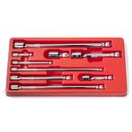 NEIKO 00249A Wobble Extension Bar Set | 9 Piece | 1/4”, 3/8”, 1/2” Drives | Cr-V Steel