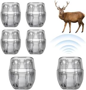 Xiaokeis 6 Pack Deer Whistles for Car, ABS Self-Adhesive Automotive Deer Warning Whistle Device, Deers Alarm Road Safety Horn Device Animal Alert Whistle for Vehicles, Motorcycles(Color:Transparent)