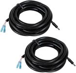 2 Pcs Chew-Resistant Trail Camera Power Cables, Compatible with Stealth Cam, Spypoint, Moultrie, Browning, Wildgame Innovations, Muddy, Covert WC20, WC30, Black Gate, etc. 5.5x2.1mm DC Plug, 79"