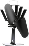 Ecofan 800CAXBX Heat Powered Wood Stove Fan, Black, Bilingual