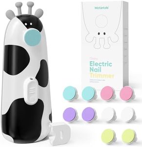Wotintde Lime a Ongle Electrique Bebe Coupe Ongle Bebe Lime Ongle Bebe avec 10 Tête de Meulage Lime Electrique Bebe Coupe Ongle Electrique Bebe Lime Bebe Ongle Electrique pour Nouveau-Nés Enfant