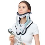 zenopax ㅤ Neck Stretcher – Cervical Neck Traction Device with Manual Air Pump, Easy & Effective Neck Traction Device for Home Use, Neck Pain Relief