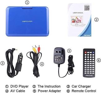 DBPOWER 10-Inch Portable DVD Player – Blue