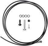 Magura Hydraulic Brake Hose - 2500mm, for MT4 to MT Trail SL, Pressed Banjo Fitting, Black