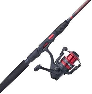 Ugly Stik 6'6" Carbon Walleye Spinning Rod and Reel Combo, 20 Size Reel, 2 Piece Fishing Rod, Medium Rod Power, 6-12 lb Line Rating, Lure Rating 1/8-3/4 oz