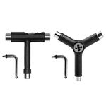 JZK Set of 2 multifunctional portable T Y skate tools with Allen wrench for skateboard longboard roller skate penny scooter