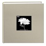 Pioneer Photo Albums 200 Pocket Fabric Frame Cover Photo Album, Biscotti Beige