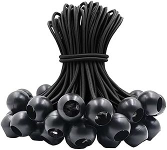 Corde elastiche da 30 pezzi, corde elastiche a sfera da 15 cm/6 pollici Corde di fissaggio universali per teloni, tende, baldacchino, striscioni, bandiere, bagagli da campeggio