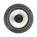 BASPRO SW-601 6.5-inch Long Through 60W RMS / 4-ohms Subwoofer with 300W Peak Power for BassTube, Home Theater & DIY Projects Silver