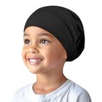 OLESILK Silk Bonnet for Kid Sleeping, 100% Mulberry Hair Bonnet for Girl's Curly Hair, No Frizzy Damage Hair, Adjustable for Saty on All Night