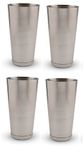 Dynore Stainless Steel Set of 4 Classy mocktail/lassi Glasses Large