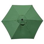 BDGWOIP 6 Rib Umbrella Replacement Cover, 9.8 Ft Patio Umbrella Replacement Canopy, Universal Umbrella Canopy Sunshade Cover for Garden Patio Yard Beach Pool Market Table