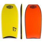 Morey Mach 7 Body Board with Crescent Tail 41" Yellow and Red 1 Pc
