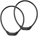 2 PACK Bike Locks Cable,Anti Theft 