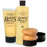 Boos Block Wood Cutting Board Care and Maintenance Set: Mystery Oil, Board Cream, Applicator - Pack of 2