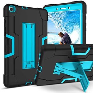 Galaxy Tab A 8.0 2019 Case SM-T290/T295 GUAGUA Kickstand Heavy Duty Shockproof Protective Case Black/Blue [ NOT FIT Samsung Galaxy Tab A8 10.5 Inch 2022 ]