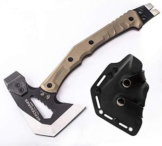 HX OUTDOORS Mercenarys Tactical Engineer Axes Multifunctional Explosion-Proof Axe Camping Artillery Fire Rescue Hammer Hiking Tools,Black