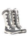 Mountain Warehouse Extreme Snowflake Womens Long Snow Boots - IsoDry White Womens Shoe Size 8 US