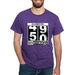 CafePress 50Th Birthday Oldometer Dark T Shirt Men's Traditional Fit Dark Casual Tshirt Purple