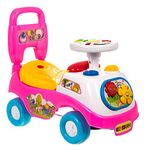 Hillington My First Ride On and Push Along Buggy Car Colourful First Steps Toddler Walker Learning Toy with Sounds and Accessories (Pink)