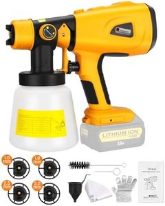 Cordless Paint Sprayer for Dewalt 20v 60v Battery,200W HVLP Paint Sprayer Gun with Brushless Motor for Cabinets Cars Walls Furniture House Painting (Tool Only)