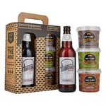 Mr Tubs Premium Pork Crackling & Single (500ml) Beer Gift Set - 3 x Crackling Flavour Tubs & 1 x Beer - Ideal Low Carb, Keto & Paleo Friendly Pork Scratchings Meat Snack (Old Henry)