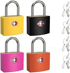 TSA Luggage Locks with Keys, [4 Pac