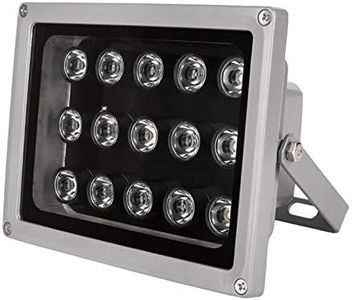 EVERSECU IR Illuminator,850nm 15 LEDs 200ft 60° Infrared Wide Angle IR Illuminator for Night Vision,Waterproof LED Infrared Light for IP Camera, CCTV Security Camera (No Power Adapter Included)