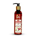 The Indie Earth Red Onion Shampoo with Caffeine Curry Leaf and Indian Alkanet Root Controlling Hair Fall Splitends Promotes Healthy Hair Growth - 200ml Best Onion Shampoo