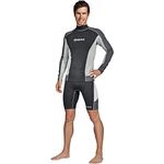 Mares 482060-L Long Sleeve Trilastic Rash Guard, Black Grey, Large