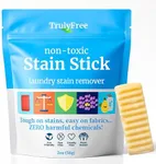 Truly Free Natural Stain Stick - Laundry Spot Remover for Clothes - Stain Remover for Food, Blood, Pet, Grass and More - Travel Size Stain Stick - Made With Saponified Coconut and Olive Oils (56g)