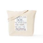 CafePress Baby Boy Quote For Mom Tote Bag Natural Canvas Tote Bag, Reusable Shopping Bag