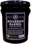 Midwest Barrel Company Bourbon Barrel BBQ Smoking Wood Chunks for Smoker (Bucket) 1-4 Inch Large Wood Chunks for Smoking Meat - BBQ Accessories for Grills and Smokers