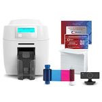 Magicard 300 Single Sided ID Card Printer & Complete Supplies Package with Bodno Silver Edition ID Software