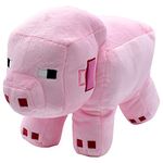 Hilloly Mine-craft Plush, 28 Cm Mine-craft Pig Soft Dolls, Mine-craft Plush Toy, Game Theme Stuffed Dolls, For Fans Gift(B)