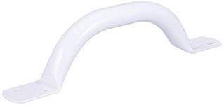 NRS Healthcare Flat End Steel Grab Rail - 305 mm (12 inch) White