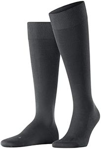 FALKE Lufthansa Travel & Comfort Men's Energizing Cotton Knee-High Socks Strong Compression Improved Blood Circulation Ideal For Travelling And Long Periods Sitting Breathable Soft On Skin 1 Pair