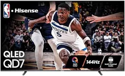 Hisense 100-Inch Class QD7 Series QLED 4K UHD Google Smart TV (100QD7N, 2024 Model) - QLED, Native 144Hz, Motion Rate 240, Direct Full Array, Game Mode Pro, Alexa Compatibility