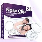 Professional Snore Free Nose Clip, Anti Snoring Devices with Comfortable & Reusable Nasal to Relieve Snore | Silicone Magnetic Stop Snoring Nose Clip for Men and Women (Pack of 2)