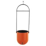 Hug A Plant | Sphere Selfwatering Hanging Flower Pot/Indoor Outdoor Plant Pot | Hanging Planter (Home & Garden) (16CM|6INCH) (Orange)