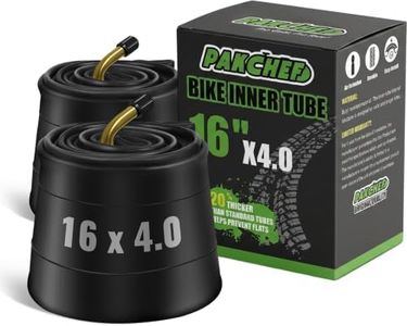 PAKCHEF 2 Pack 16 x 4.0 Fat Inner Tube with 45 Degree Angled Schrader Valve