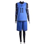 Wandamaga Adult Blue lock Isagi Yoich Cosplay Costume for Men Outfit (L)