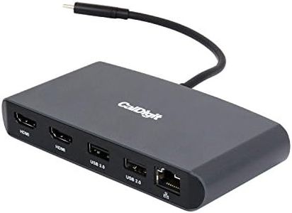 CalDigit Thunderbolt 3 Mini Dock (HDMI 2.0) - Portable, Bus Powered, 40Gbs, Dual 4K @ 60Hz, USB 3.0 & 2.0, GbE LAN. Compatible Thunderbolt 3 Mac and PC (Dual HDMI 2.0)