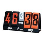 Champion Sports Deluxe Flip-A-Score Board/Timer, One Size, Bold Orange