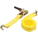 Keeper 04616 Heavy Duty 2" by 16' Ratcheting Tie Down, 10,000 lbs Rated Capacity with J-Hooks
